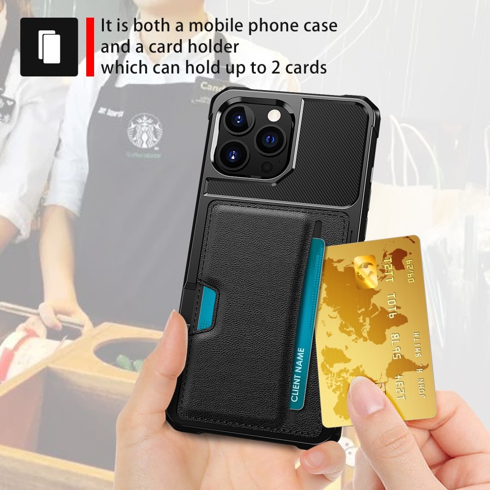 Tough Card Case iPhone 13 Pro svart