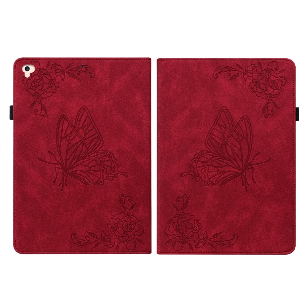 Lærveske Sommerfugler iPad Air 9.7 1st Gen (2013) rød