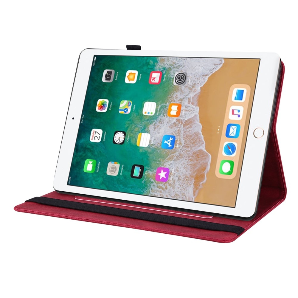 Lærveske Sommerfugler iPad 9.7 6th Gen (2018) rød