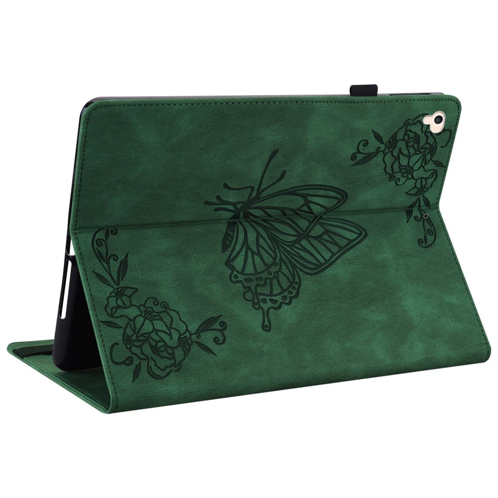 Lærveske Sommerfugler iPad Air 2 9.7 (2014) grønn