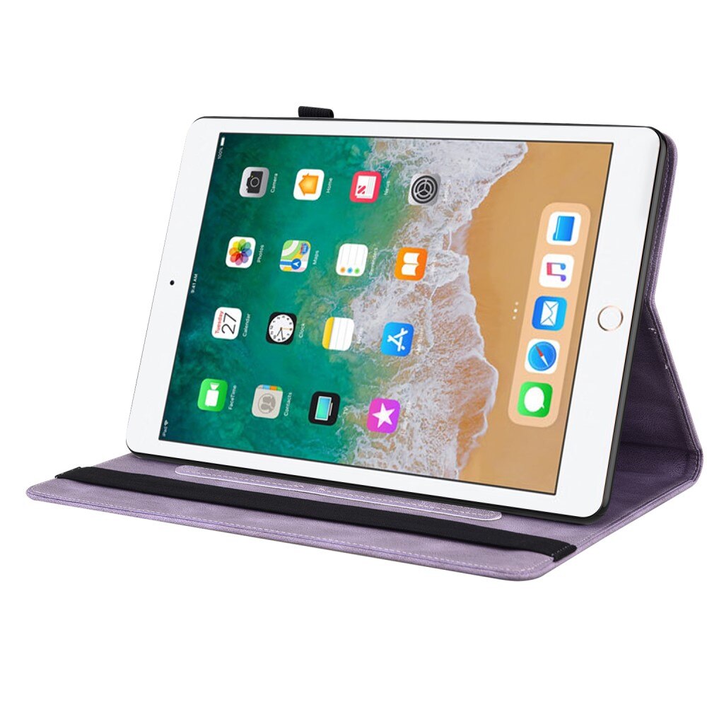 Lærveske Sommerfugler iPad Air 9.7 1st Gen (2013) lilla