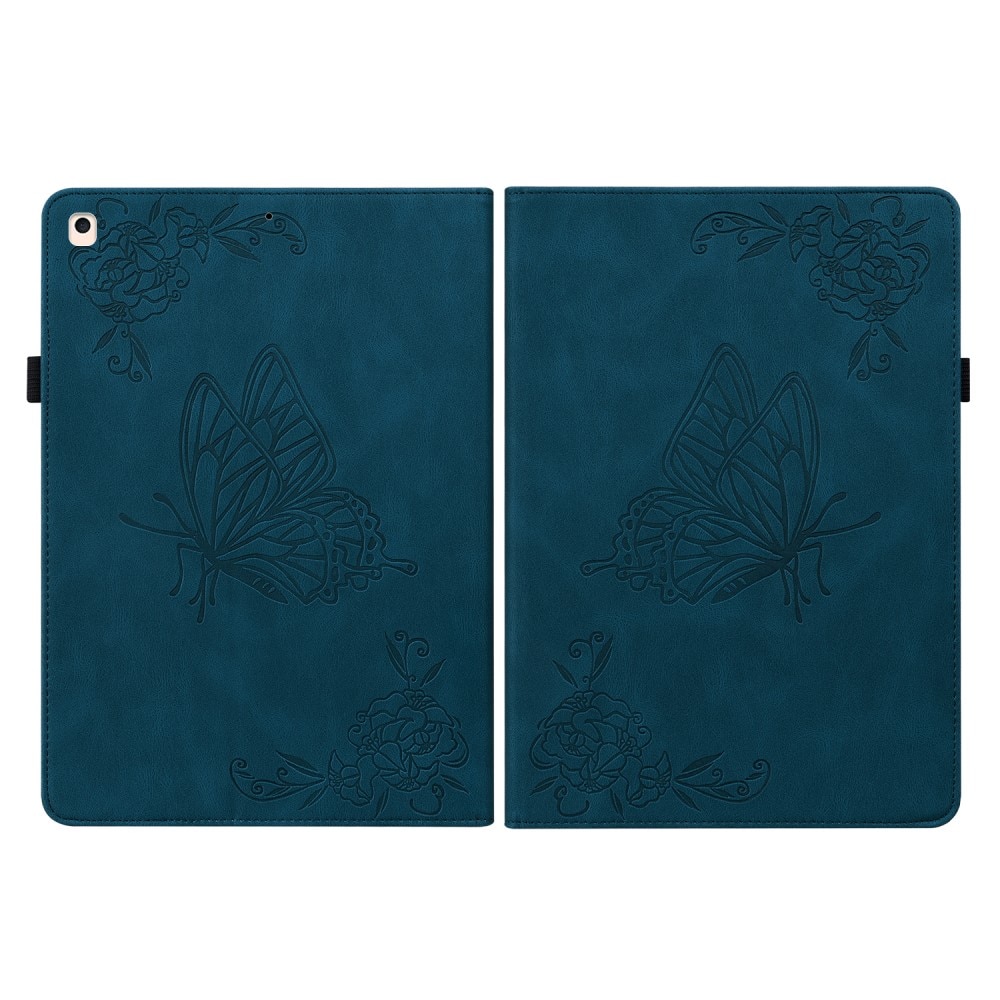 Lærveske Sommerfugler iPad 10.2 8th Gen (2020) blå