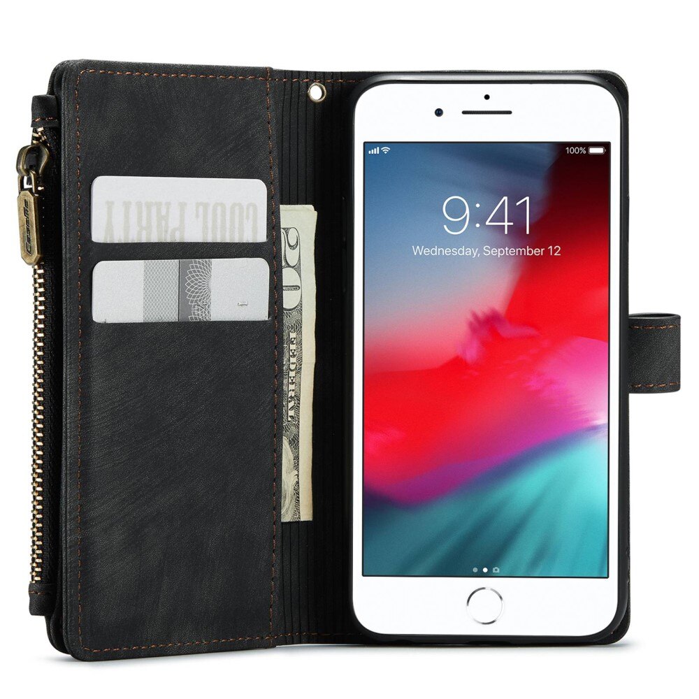 Zipper Wallet iPhone 8 svart