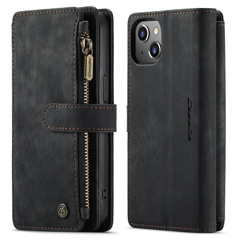 Zipper Wallet iPhone 13 svart