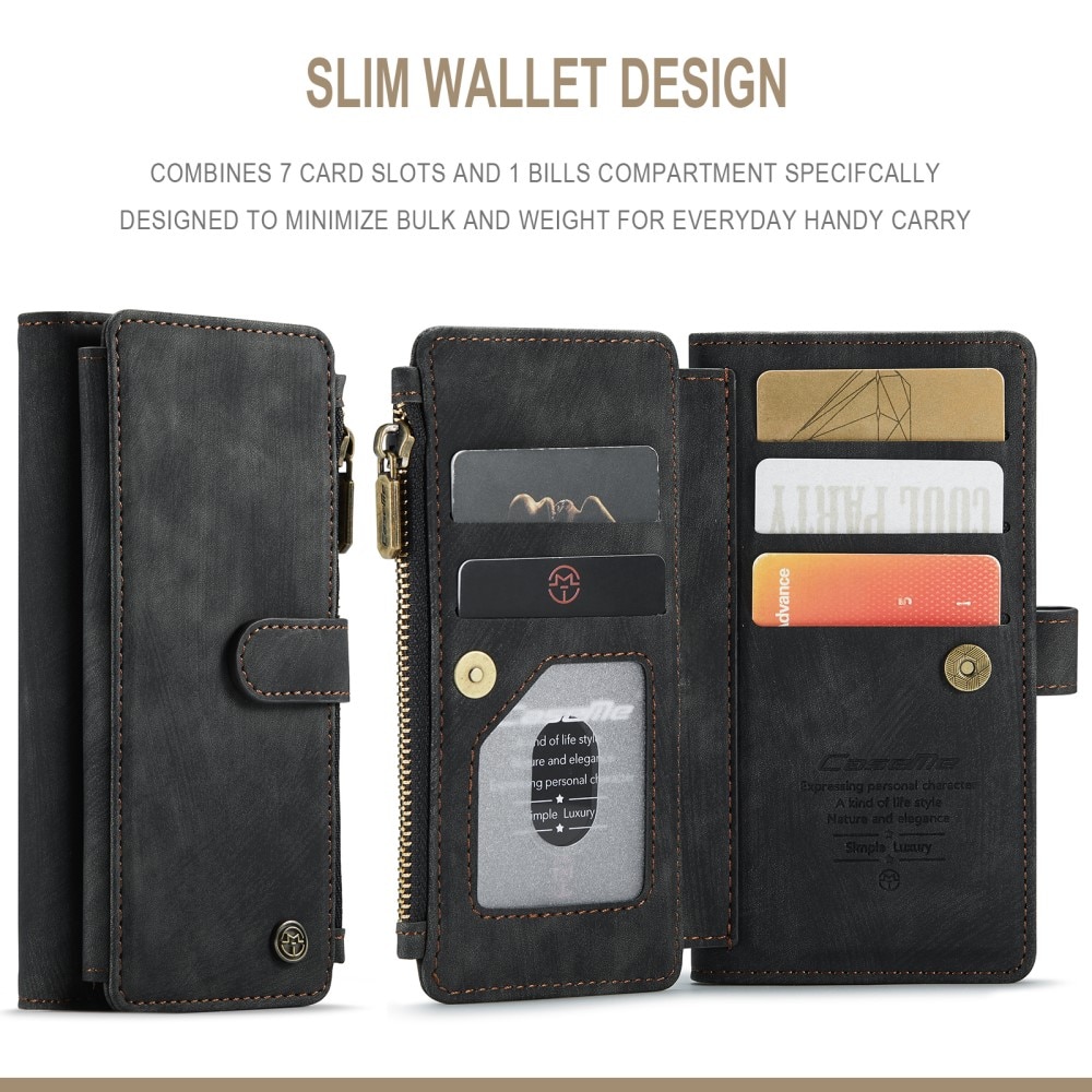 Zipper Wallet iPhone 13 svart