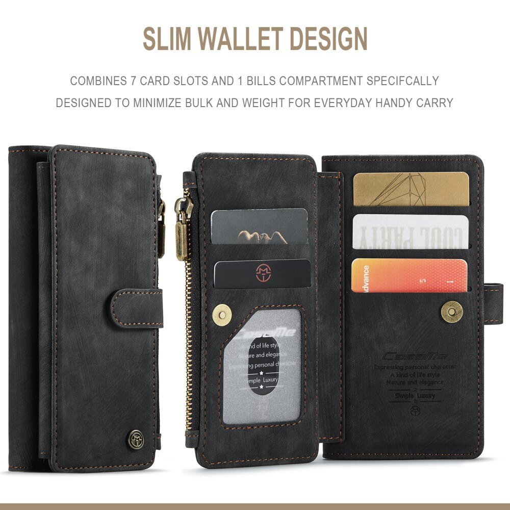 Zipper Wallet iPhone 13 Pro svart