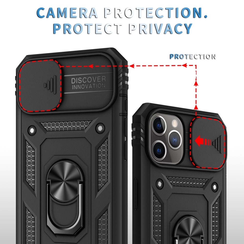 Hybriddeksel Tech Ring+Kamerabeskyttelse iPhone 11 Pro svart