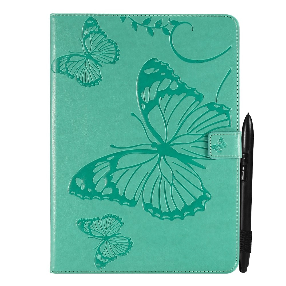Lærveske Sommerfugler iPad Mini 6 2021 grønn
