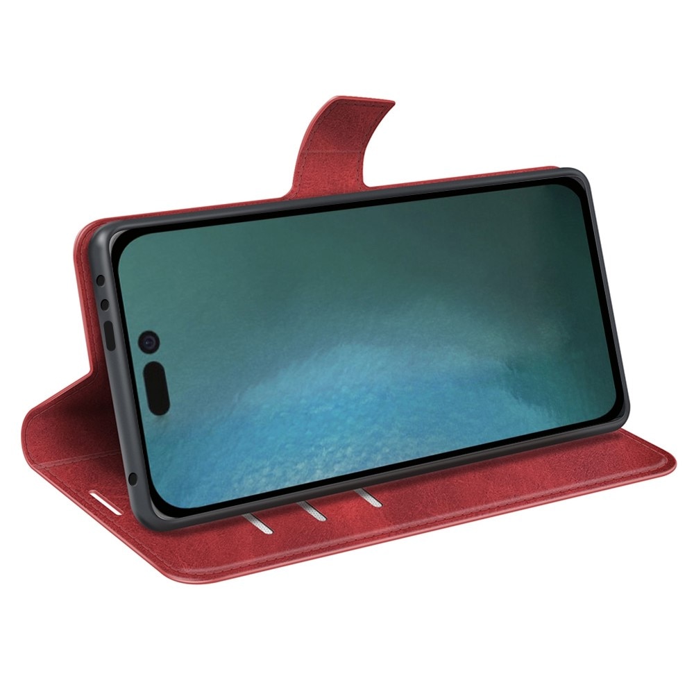 Leather Wallet iPhone 14 Red