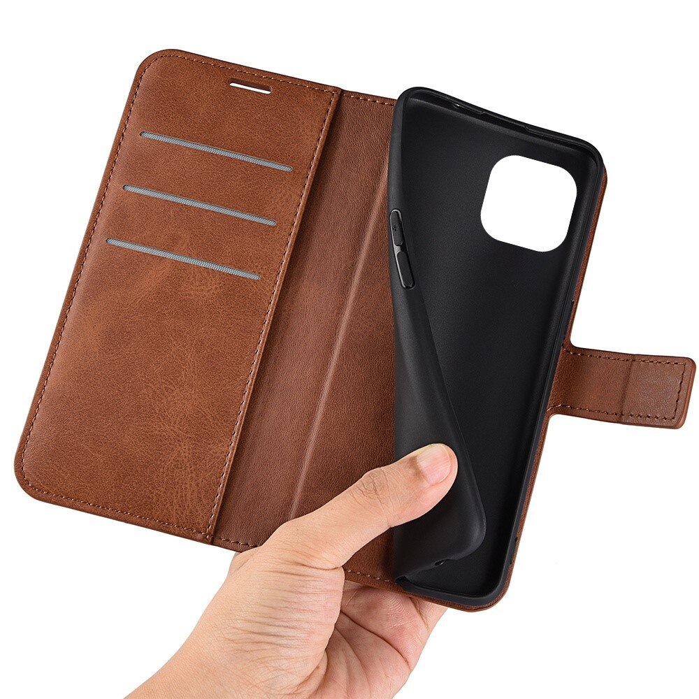 Leather Wallet iPhone 14 Brown