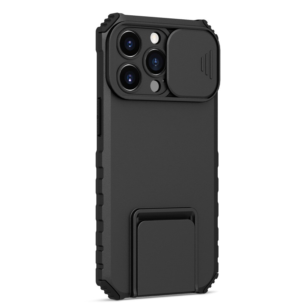 iPhone 13 Pro Kickstand Deksel kamerabeskyttelse Svart