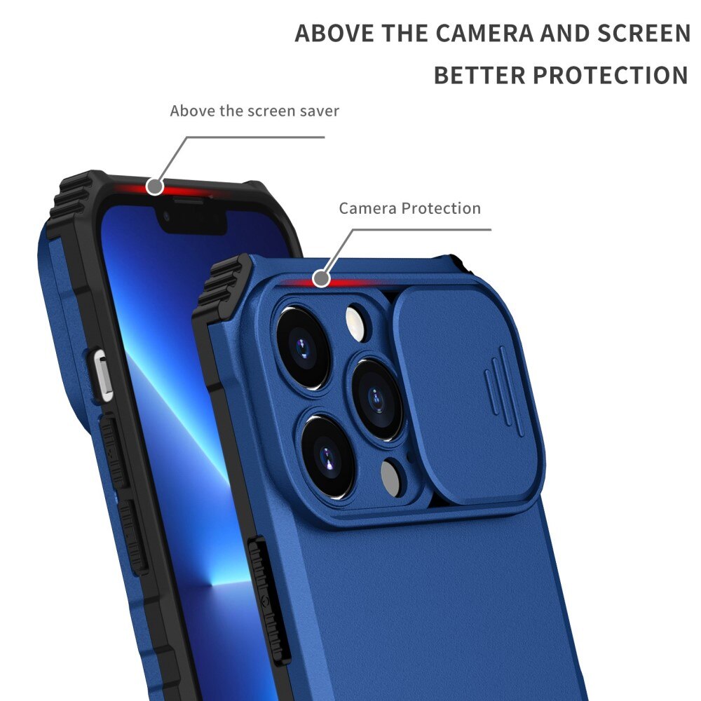 Apple iPhone 13 Pro Kickstand Deksel kamerabeskyttelse Blå