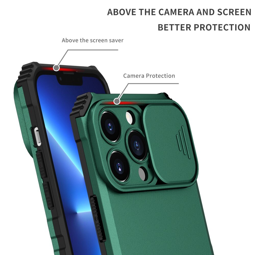 Apple iPhone 13 Pro Kickstand Deksel kamerabeskyttelse Grønn