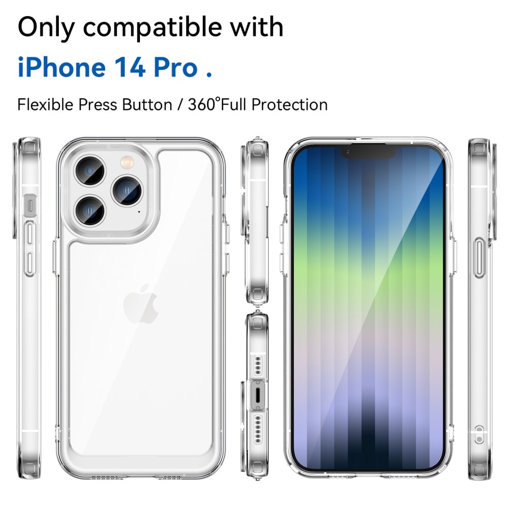 Crystal Hybrid Case iPhone 14 Pro gjennomsiktig