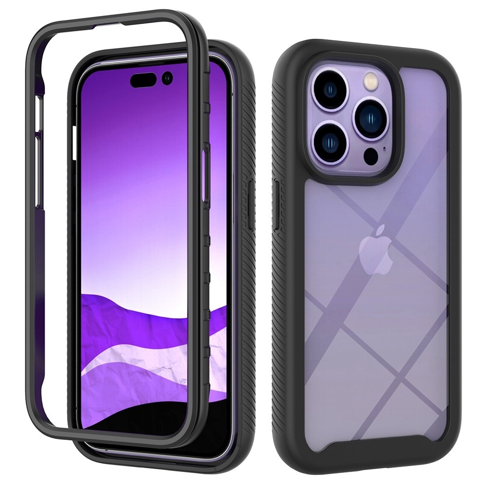 Full Cover Deksel iPhone 14 Pro Svart
