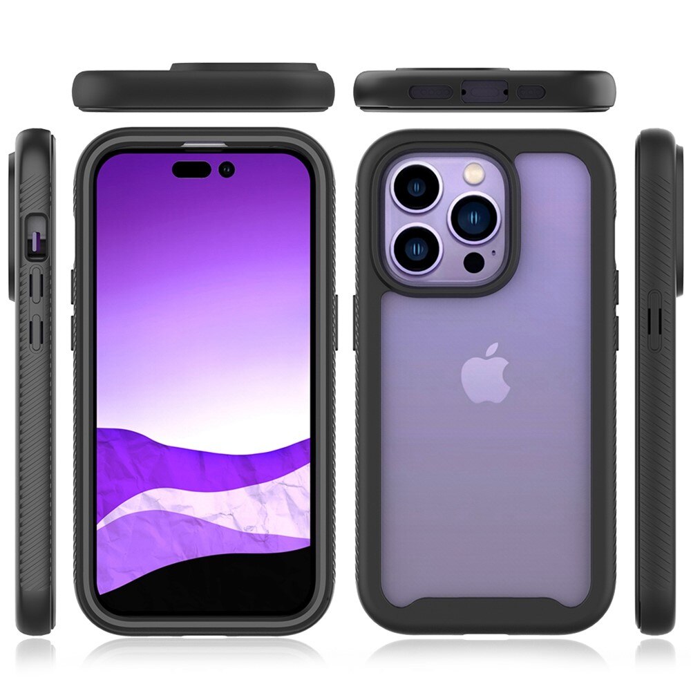 Full Cover Deksel iPhone 14 Pro Svart