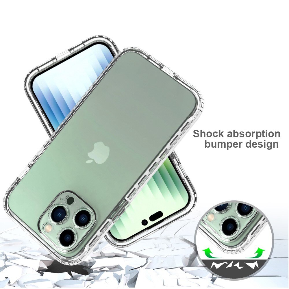 Full Cover Deksel iPhone 14 Pro Max Gjennomsiktig