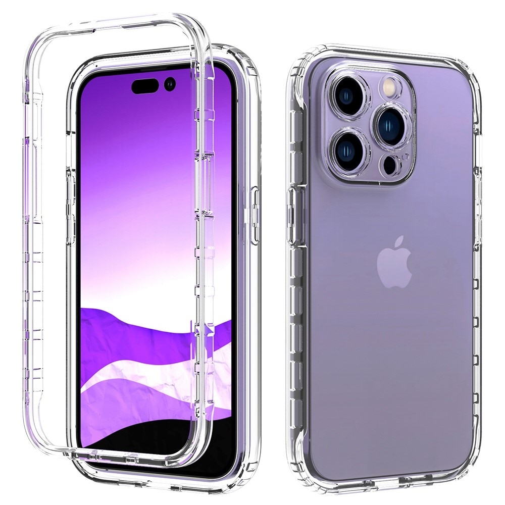 Full Cover Deksel iPhone 14 Pro Gjennomsiktig