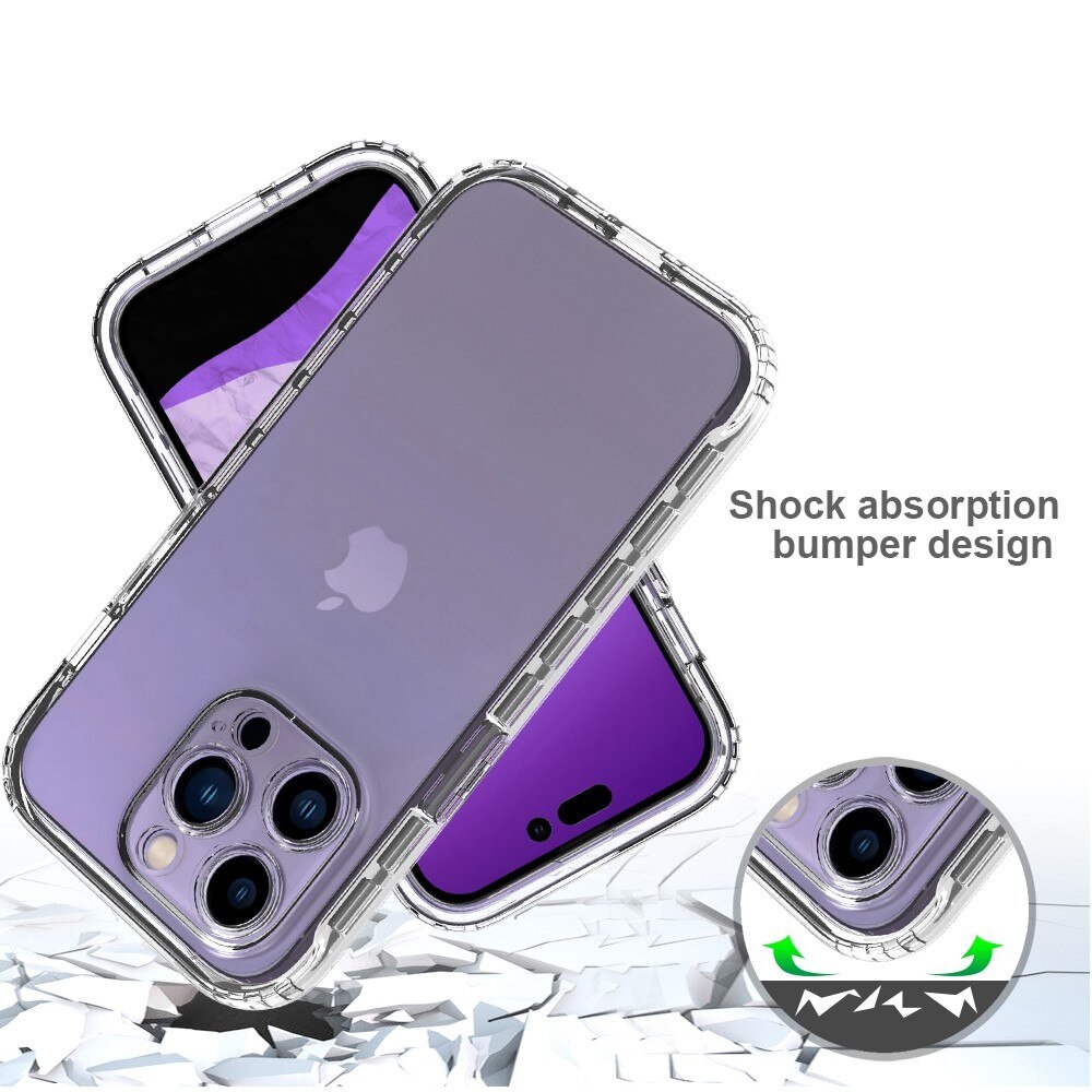 Full Cover Deksel iPhone 14 Pro Gjennomsiktig