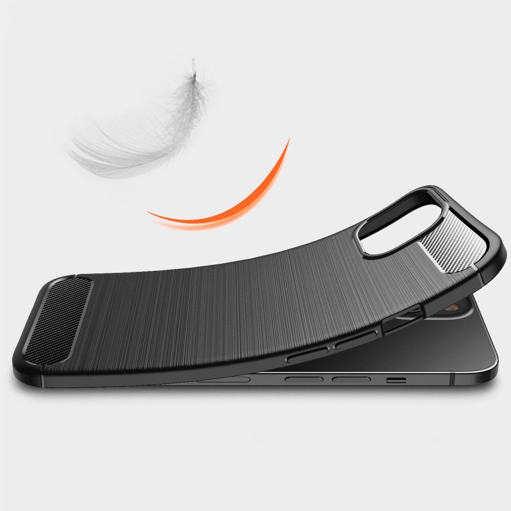 Brushed TPU Deksel iPhone 14 Plus Black