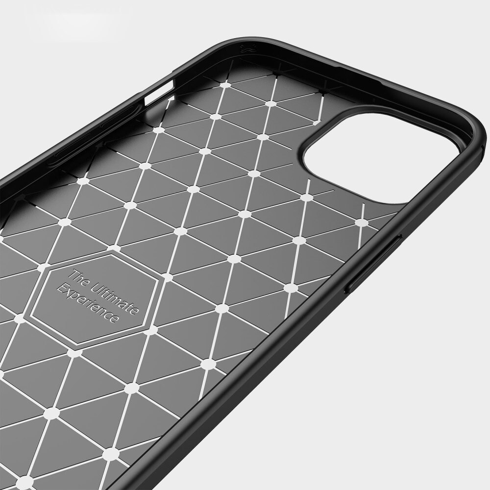 iPhone 14 Deksel TPU Brushed Svart