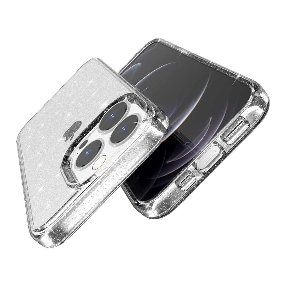Liquid Glitter Case iPhone 15 Pro gjennomsiktig