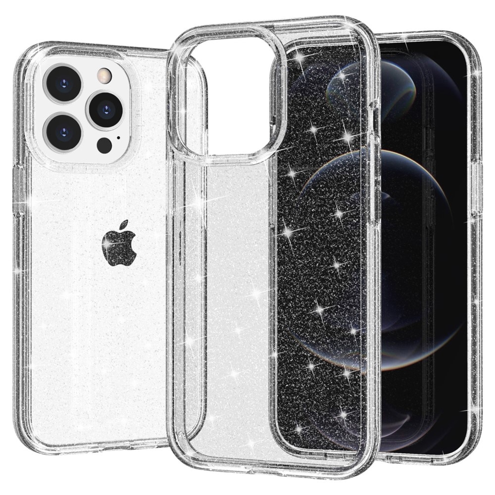 Liquid Glitter Case iPhone 15 Pro gjennomsiktig
