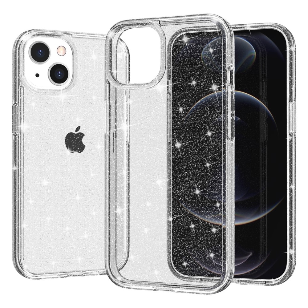 Liquid Glitter Case iPhone 15 Plus gjennomsiktig