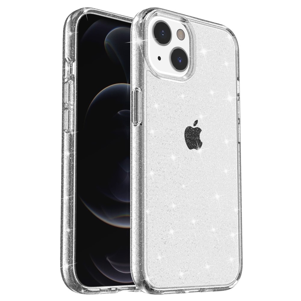 Liquid Glitter Case iPhone 15 gjennomsiktig