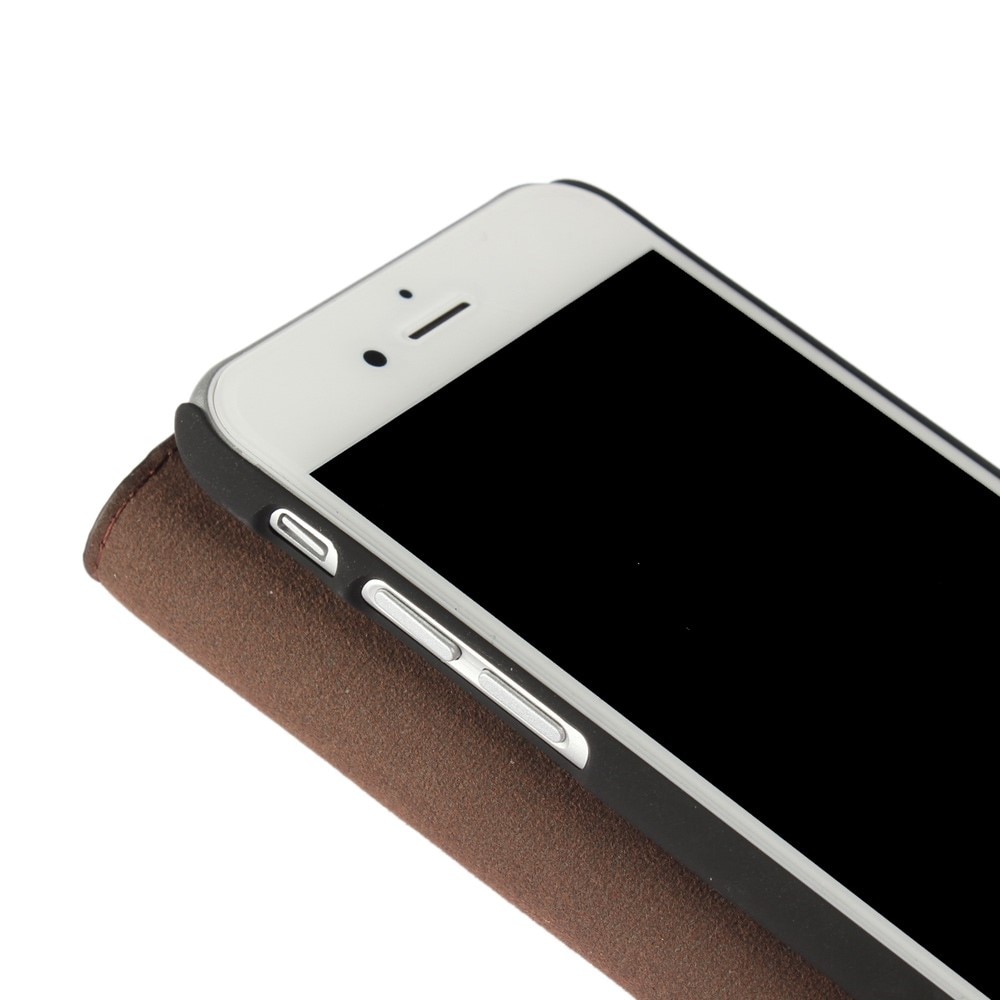 Mobiletui Ekte Lær iPhone SE (2022) mørk brun