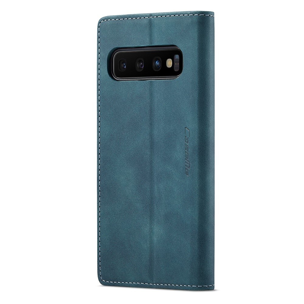 Slim Lommebokveske Samsung Galaxy S10 Blå
