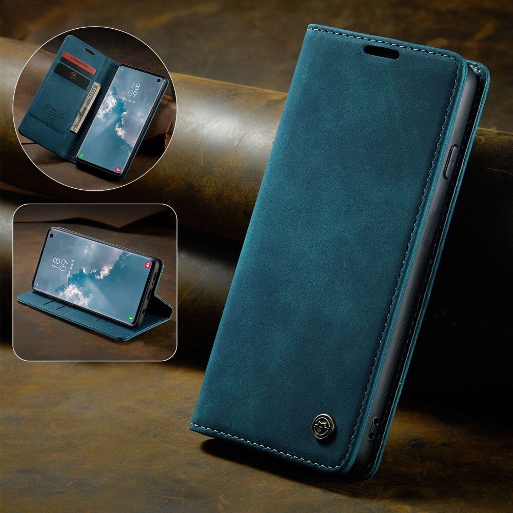 Slim Lommebokveske Samsung Galaxy S10 Blå
