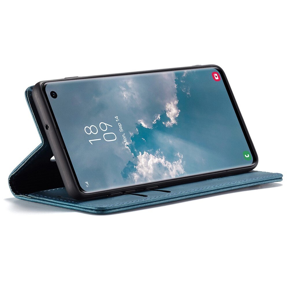 Slim Lommebokveske Samsung Galaxy S10 Blå