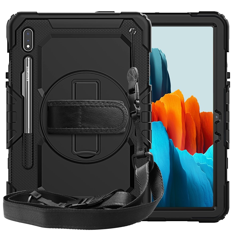 Støtsikker Full Protection Hybriddeksel Samsung Galaxy Tab S7/S8 11.0 svart