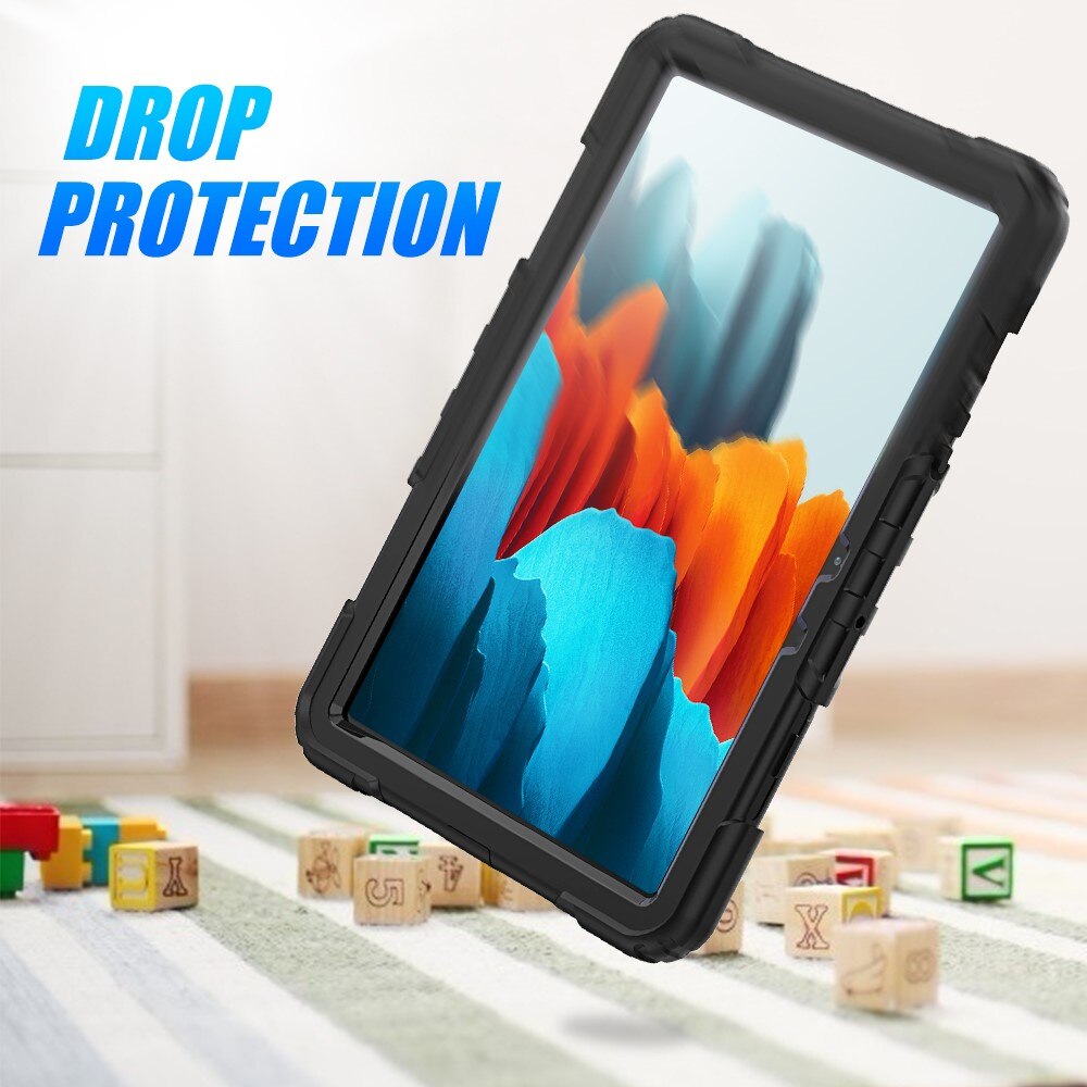 Støtsikker Full Protection Hybriddeksel Samsung Galaxy Tab S7/S8 11.0 svart