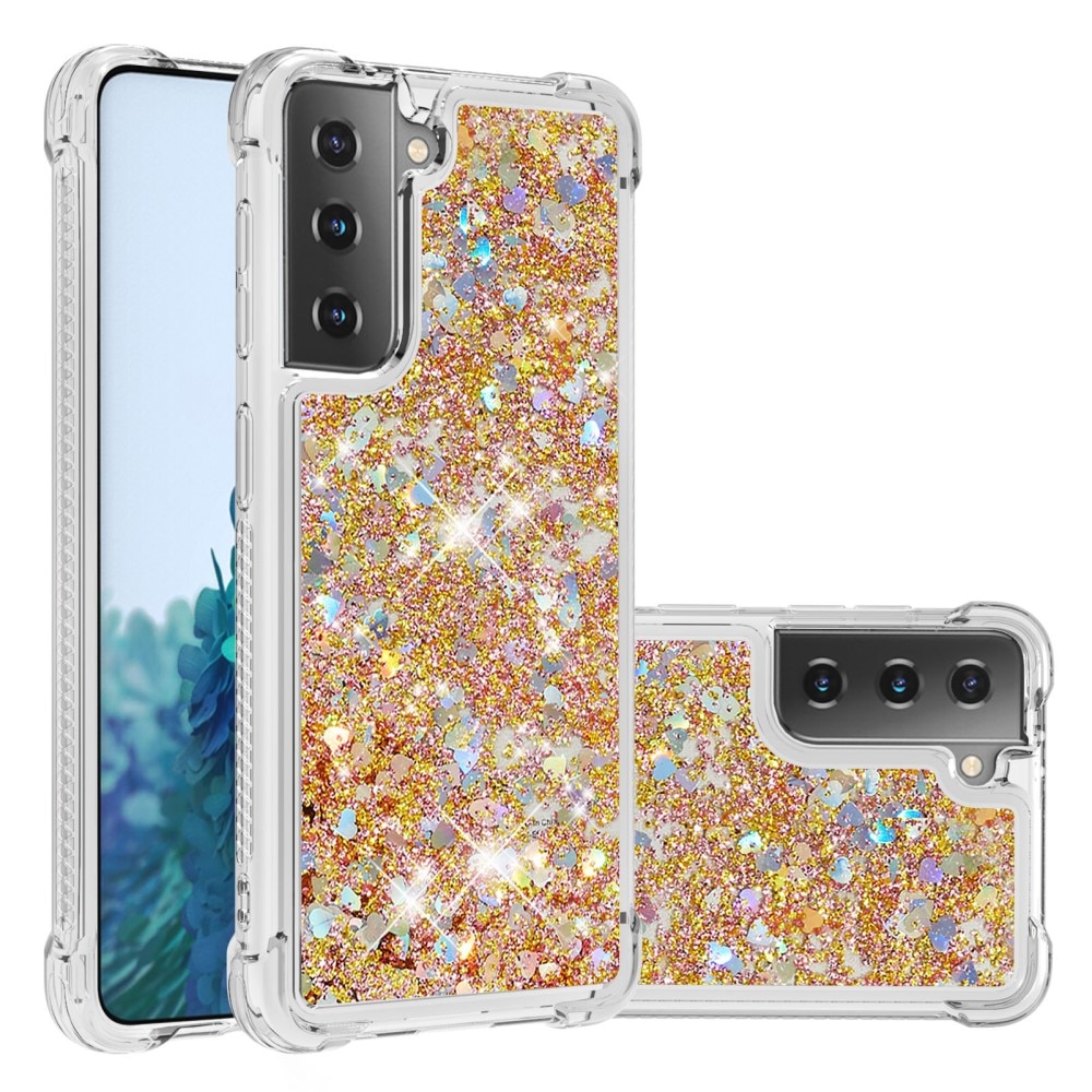Glitter Powder TPU Case Samsung Galaxy S21 gull