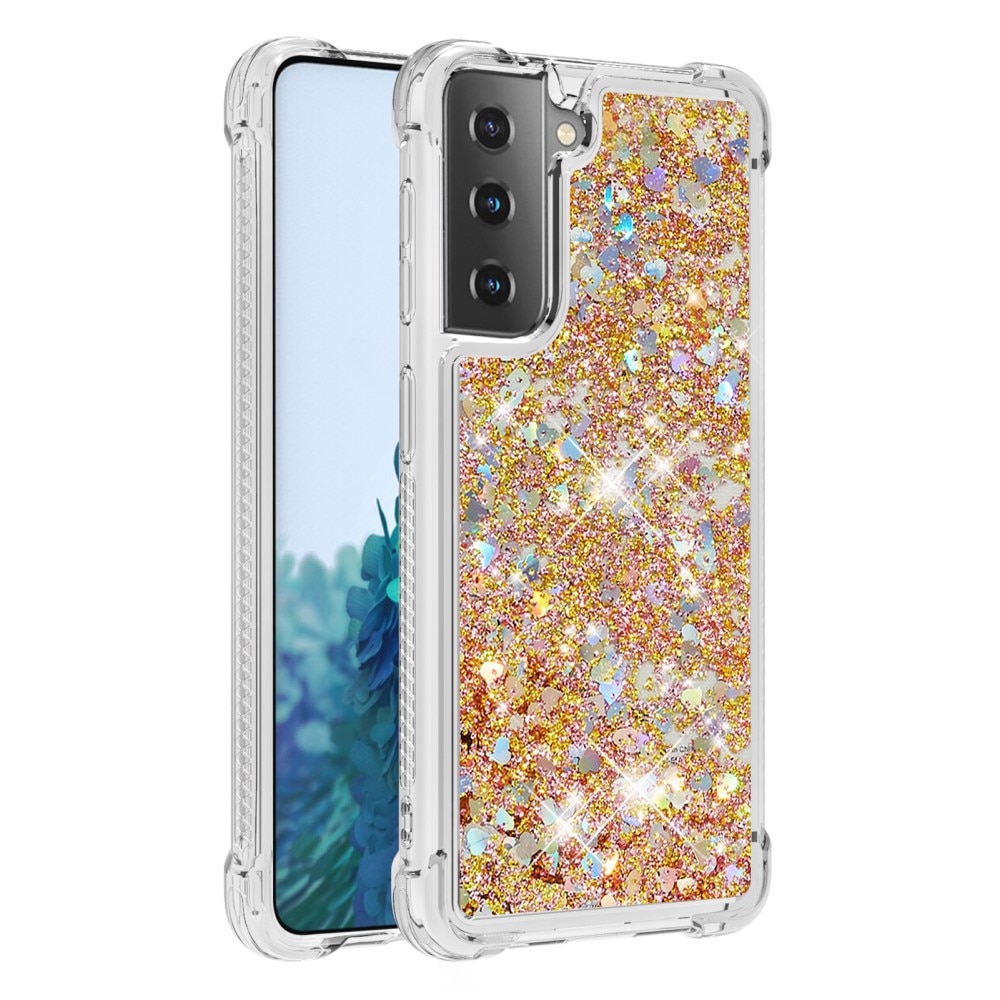 Glitter Powder TPU Case Samsung Galaxy S21 gull