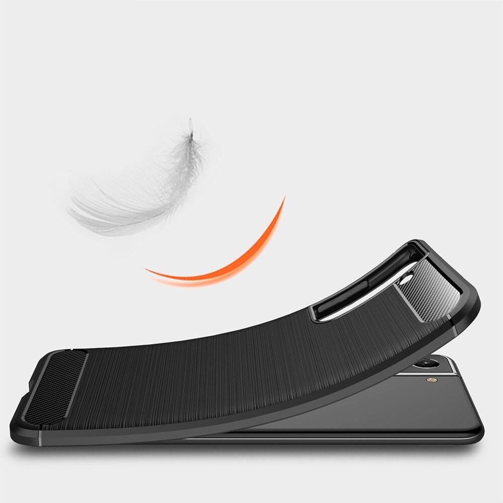 Samsung Galaxy S21 FE Deksel TPU Brushed Svart