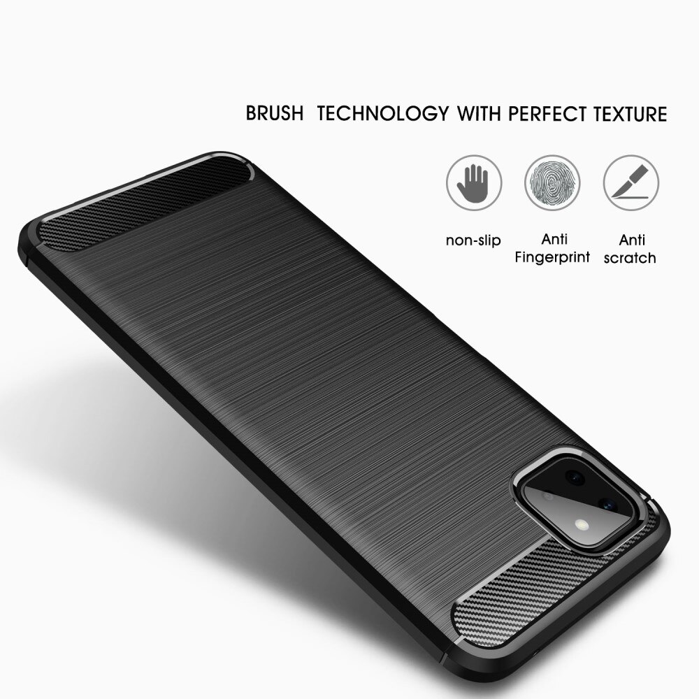 Samsung Galaxy A22 5G Deksel TPU Brushed Svart