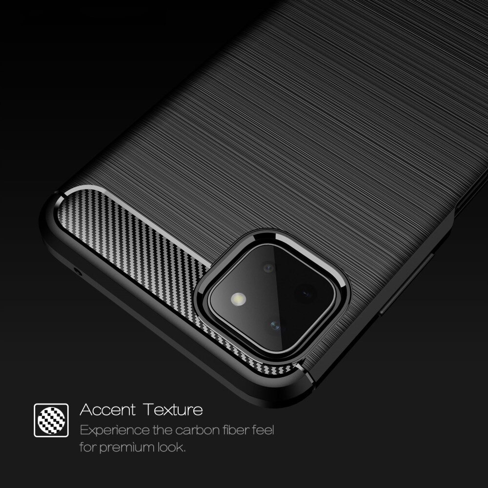 Samsung Galaxy A22 5G Deksel TPU Brushed Svart