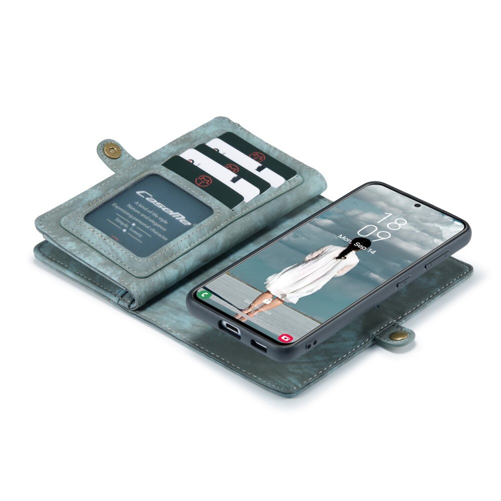 Multi-slot Lommeboksetui Samsung Galaxy S21 FE Blå