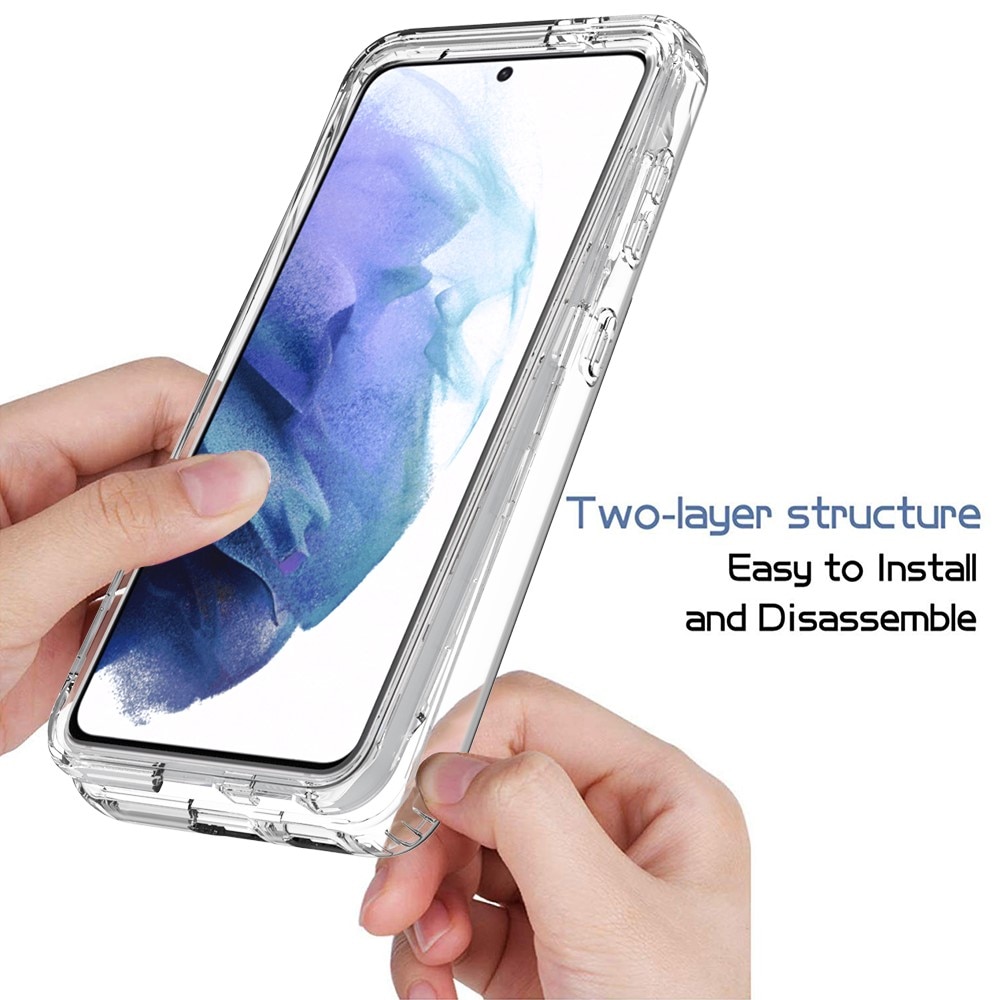 Full Cover Deksel Samsung Galaxy S21 gjennomsiktig