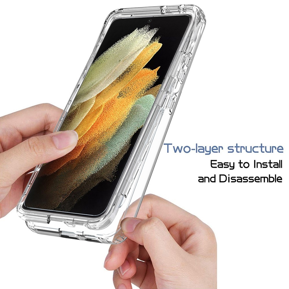 Full Cover Deksel Samsung Galaxy S21 Ultra gjennomsiktig