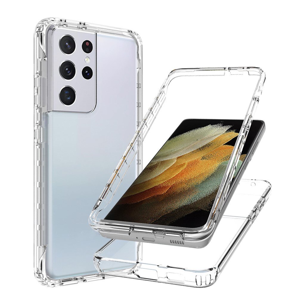 Full Cover Deksel Samsung Galaxy S21 Ultra Gjennomsiktig