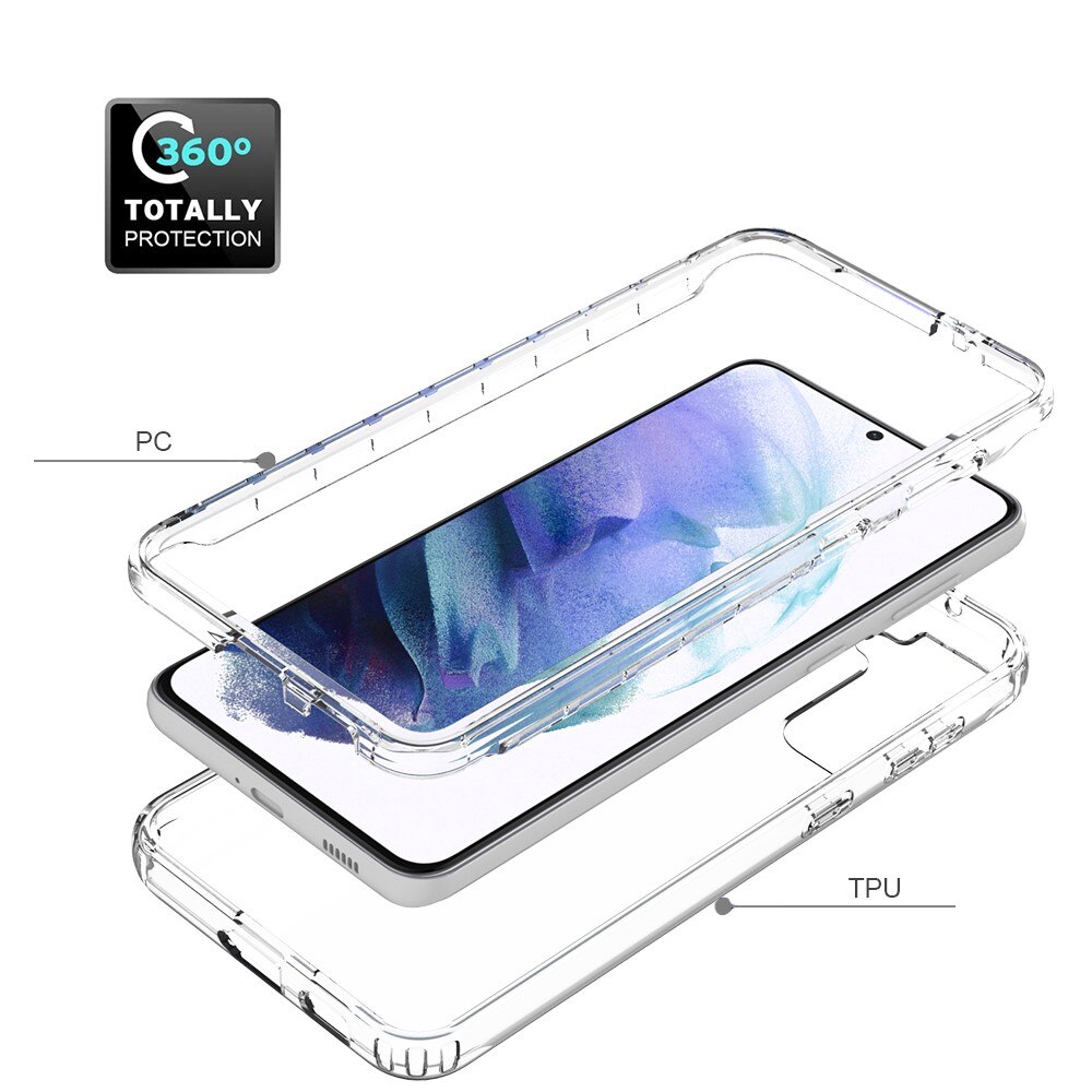 Full Cover Deksel Samsung Galaxy S21 Plus Gjennomsiktig