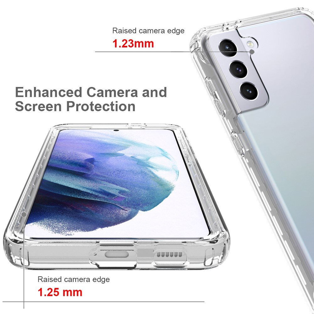 Full Cover Deksel Samsung Galaxy S21 Plus Gjennomsiktig