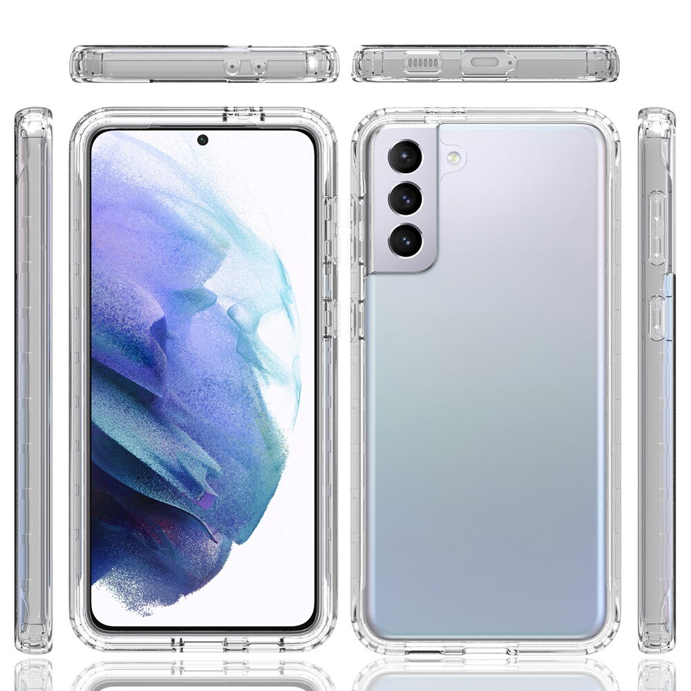 Full Cover Deksel Samsung Galaxy S21 Plus Gjennomsiktig