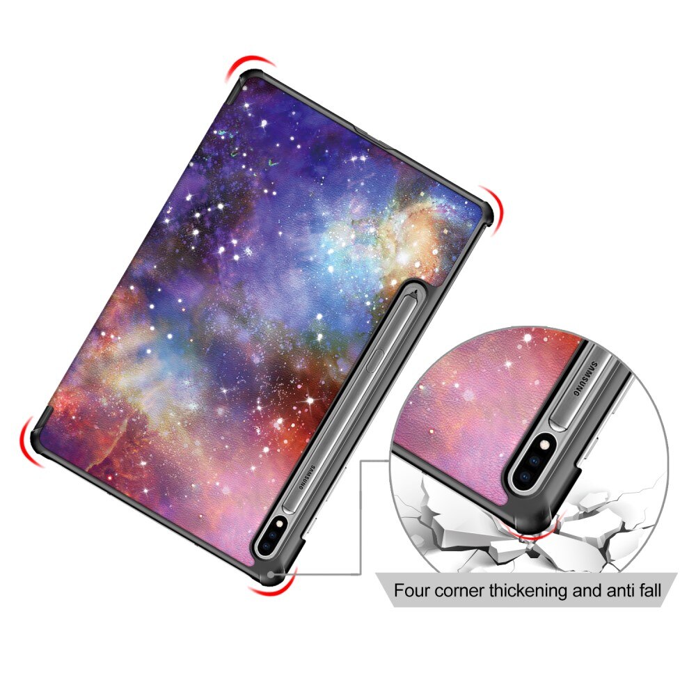 Etui Tri-fold Samsung Galaxy Tab S7 FE - Rymd