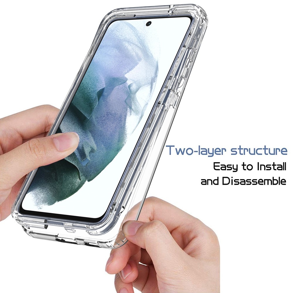 Full Cover Deksel Samsung Galaxy S21 FE gjennomsiktig