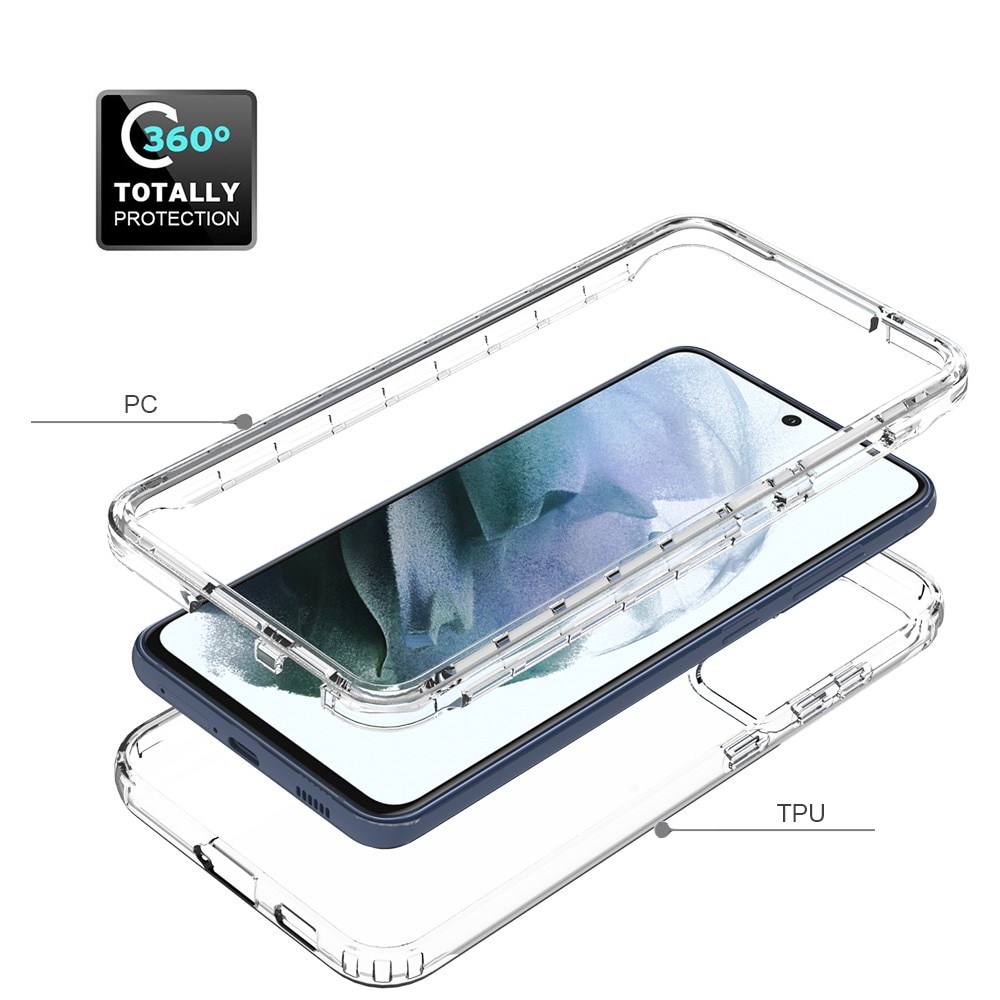 Full Cover Deksel Samsung Galaxy S21 FE gjennomsiktig